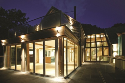 villa met eiken frame